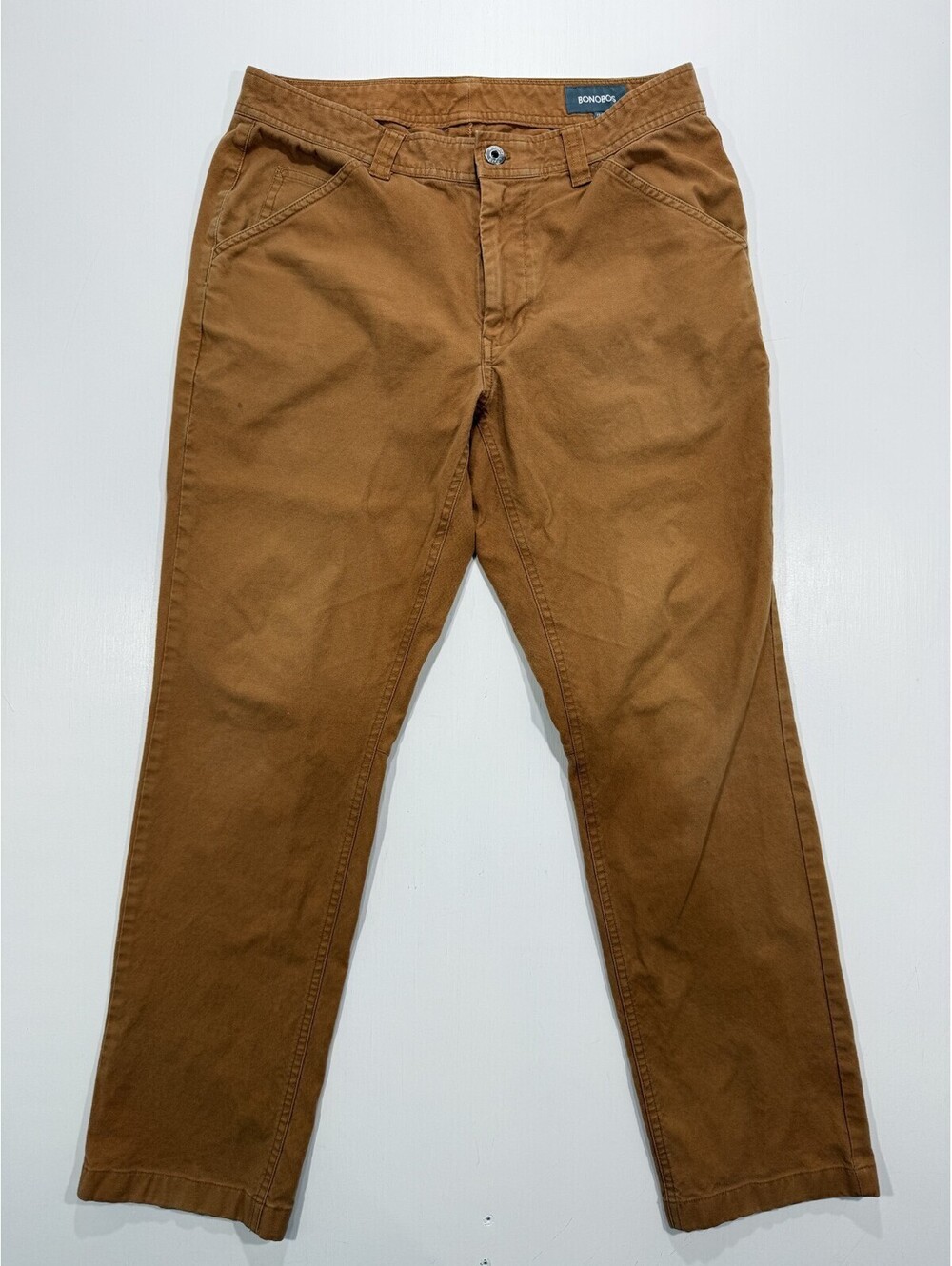 Bonobos Mens 32x30 Brown 5 Pocket Chino Pants Casual Cotton